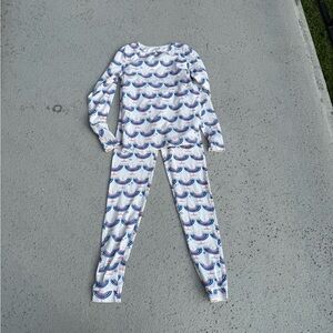 Pink Chicken Multicolor Menorah Striped Pajama Set Size 14 years